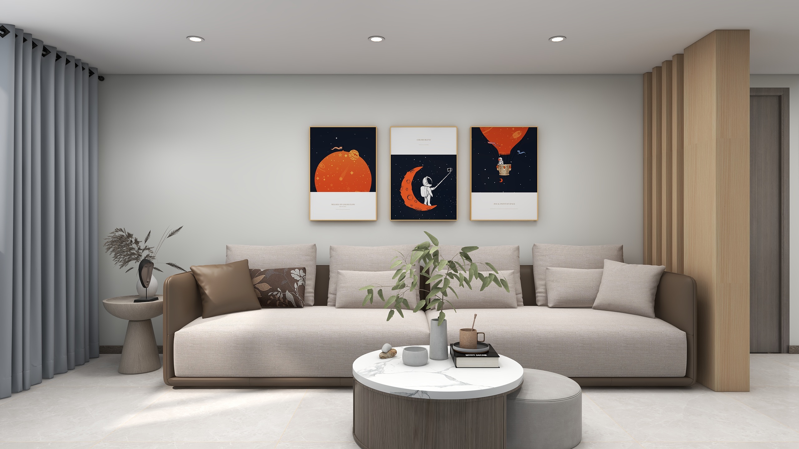 室内设计师zjy-圣地云立方63㎡装修效果图