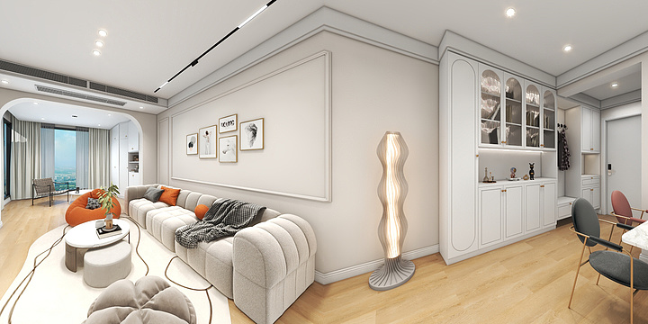 木瑾装饰设计-碧桂园奶油风-装修设计方案