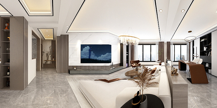 智能全景-南湖国际B3期万总平面布局图(1)-装修设计方案