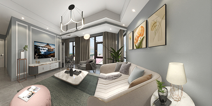 鼎绘空间-花香里0--装修设计方案