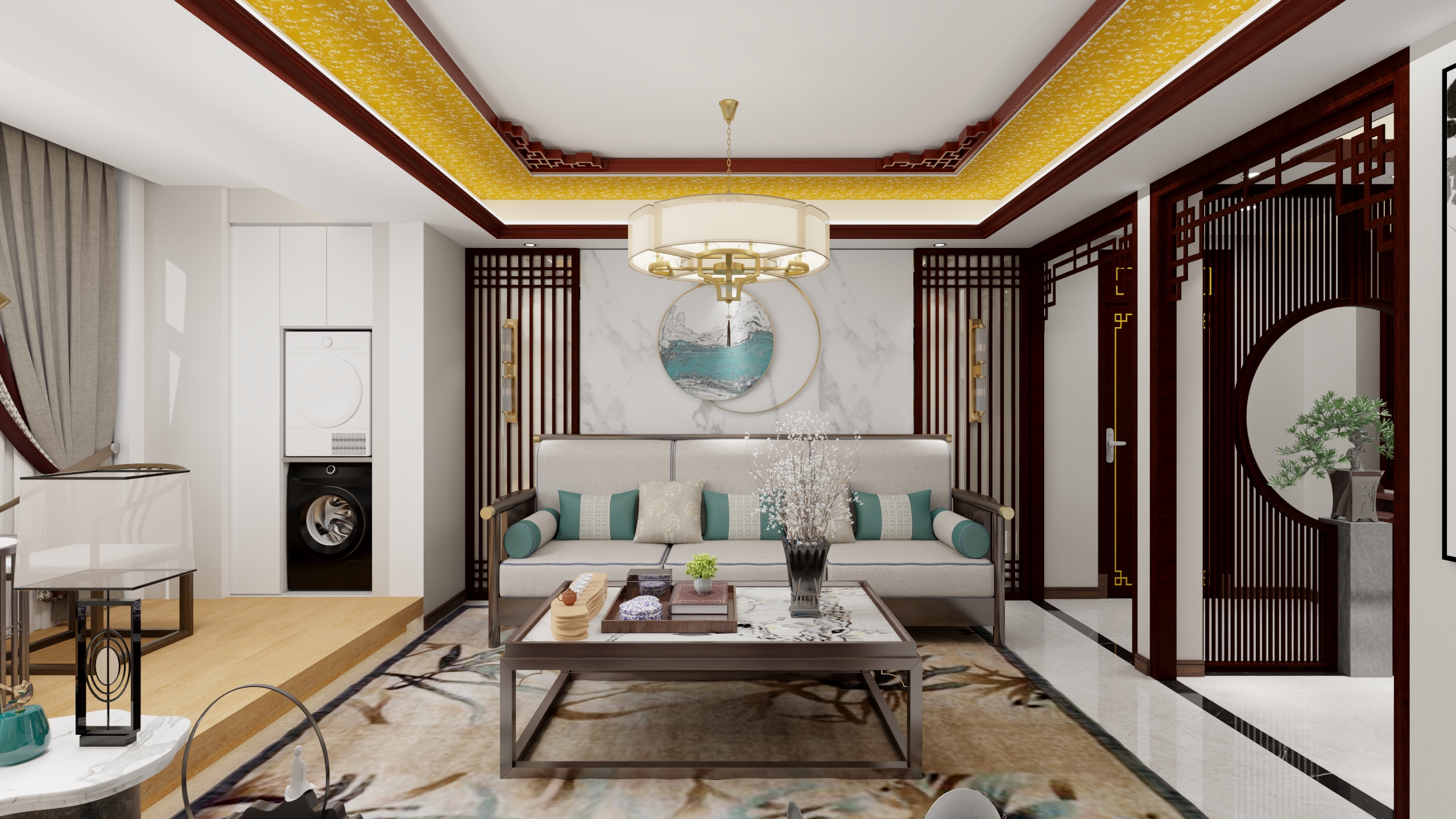 小胡设计-蘭园-中式风格装修效果图