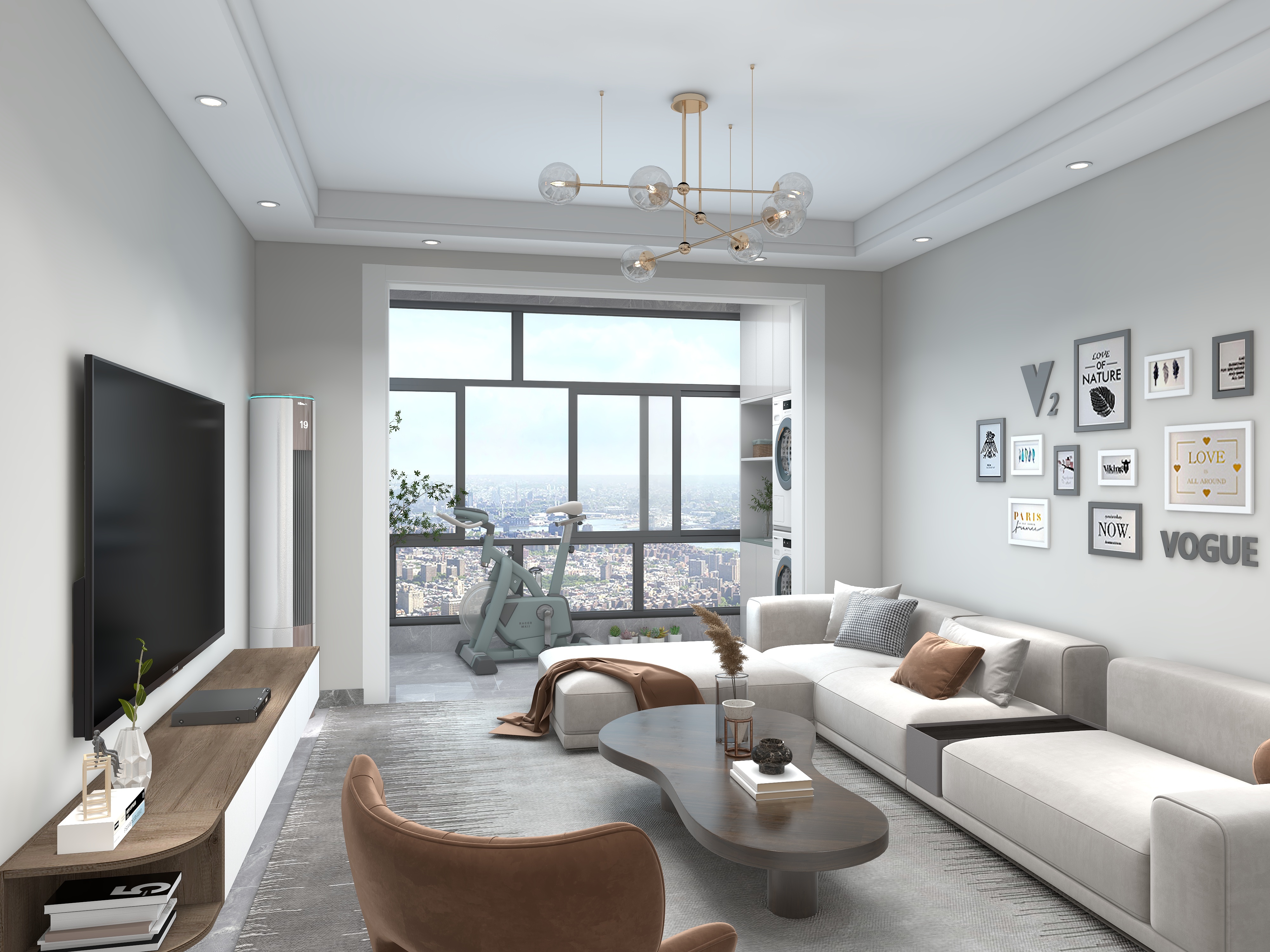 小玉小玉-黎塘财富广场2单元-01户型-现代风格-装修设计方案