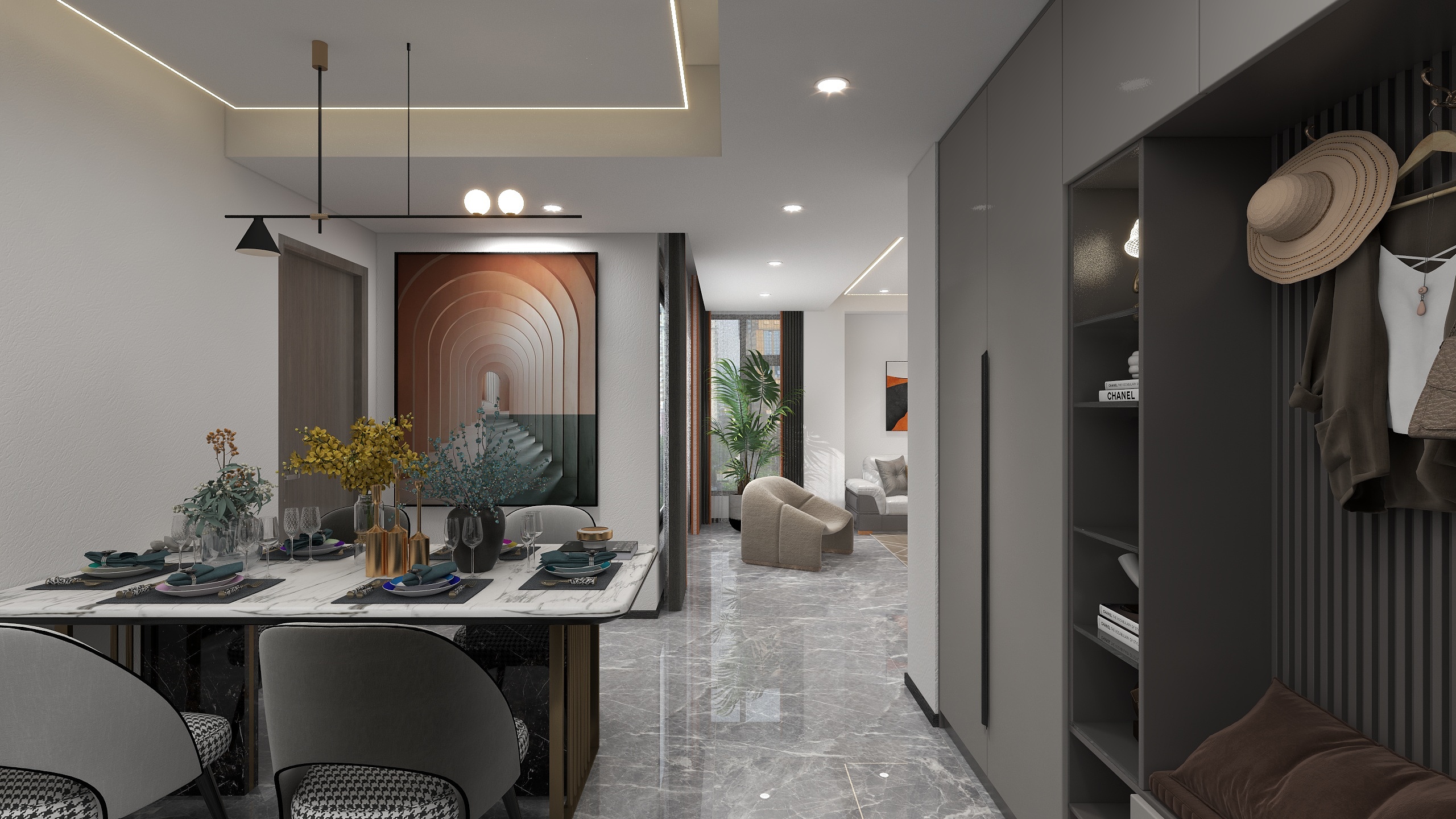 福鼎汪敏-私人套房115㎡3室-装修设计方案