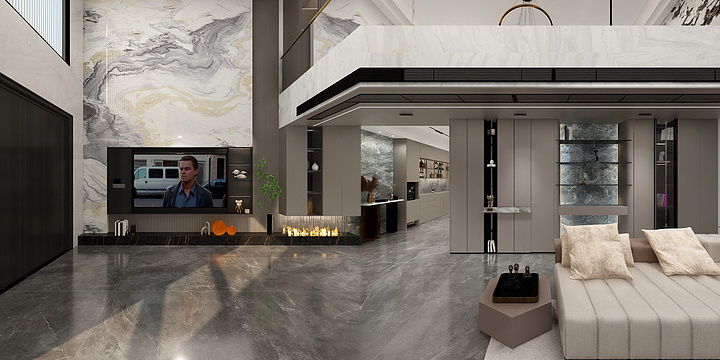 美吉尔设计-独栋三层别墅-低调奢华-装修设计方案