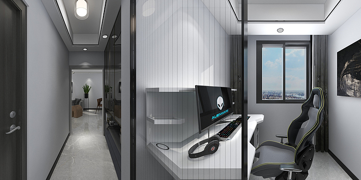 九鼎装饰MRjT-融创玉兰公馆2503(现代简约）-装修设计方案