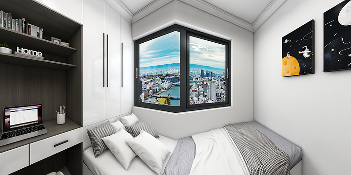 一一吴一一-金鼎学府22-302效果图-装修设计方案