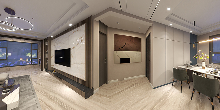 奔腾设计-鑫悦豪庭6#-装修设计方案