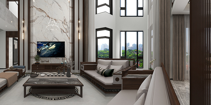 林生1-新中式别墅-装修设计方案