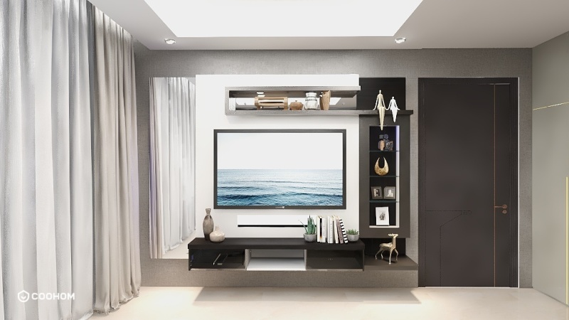 Modern Gray Living Room with Simple Elegance