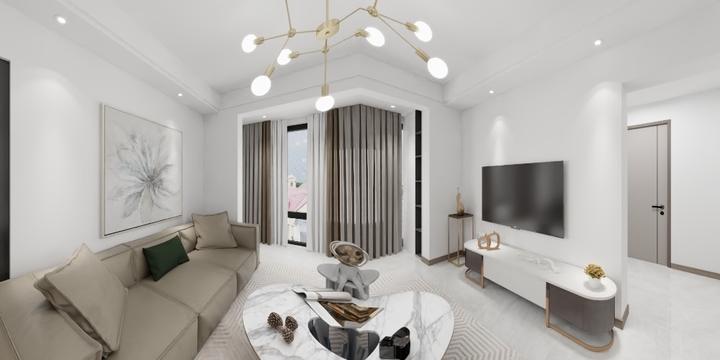 包君丽-现代简约风福甸园-装修设计方案