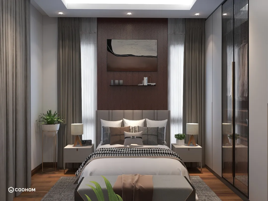 muck的装修设计方案:Interior design of Master Bedroom