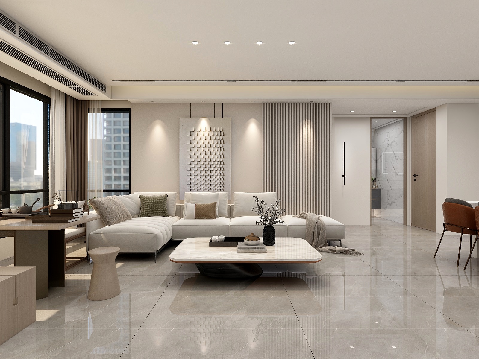 湛智华-现代轻奢132平3房装修效果图