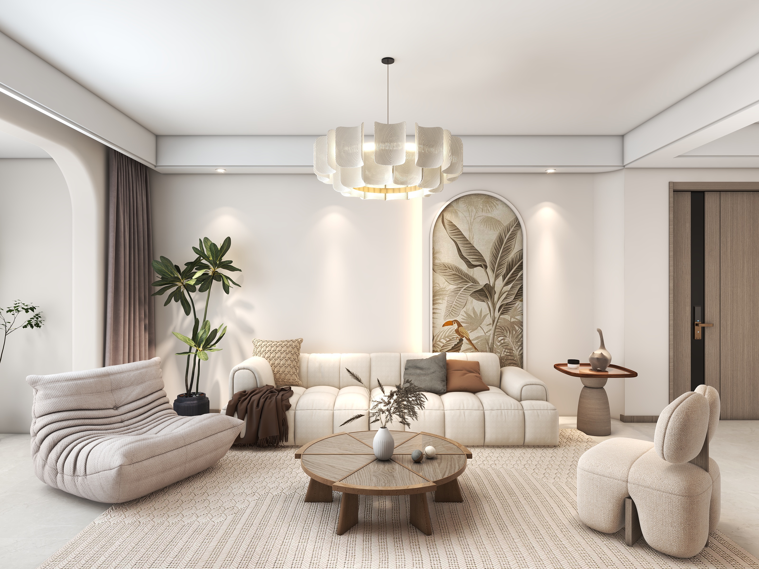 沐糖里C_Design-上和园奶油诧寂风-装修设计方案