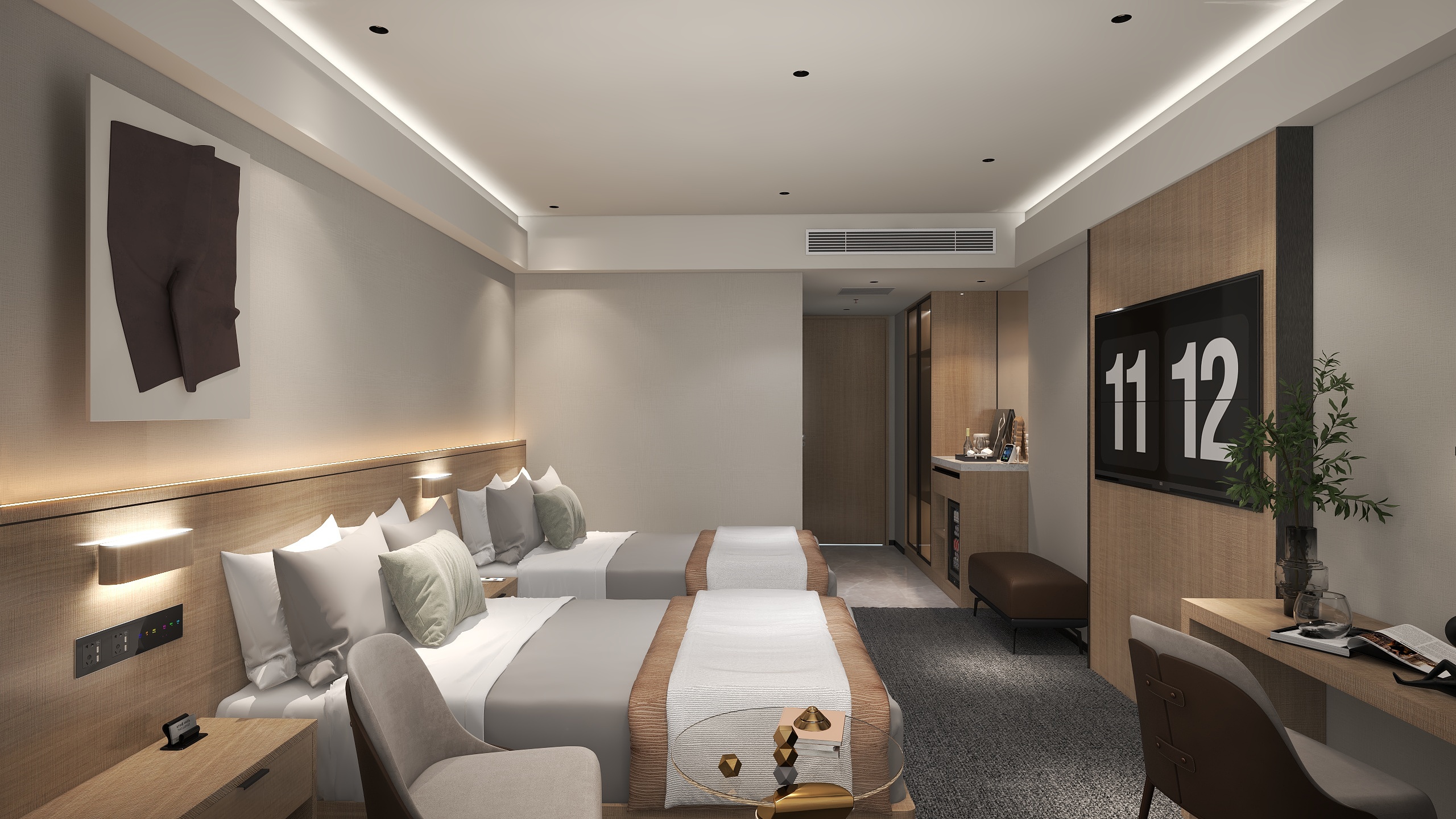 杭杭出状元.-黑河商贸酒店样板间02-装修设计方案