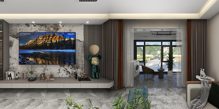 阡陌空间设计-湖滨国际一楼-装修设计方案