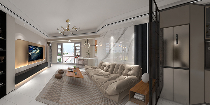 连发设计-富成国际13栋702-装修设计方案