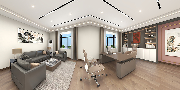 设计2025-办公室全景-装修设计方案
