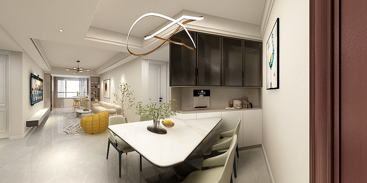 晋城装修设计浩天-玉龙府设计效果参考-装修设计方案