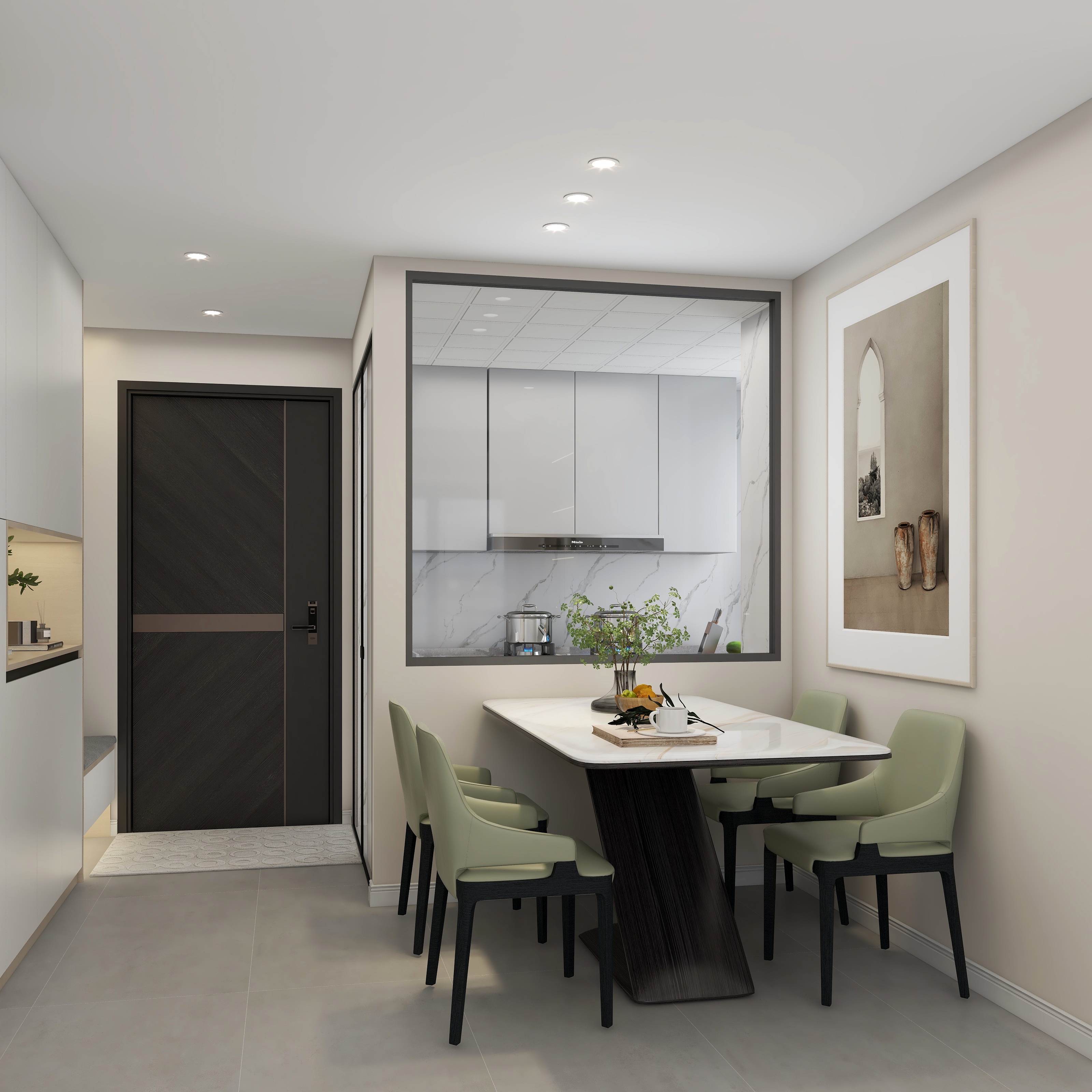 一个爱睡觉的懒虫-107㎡3室装修效果图