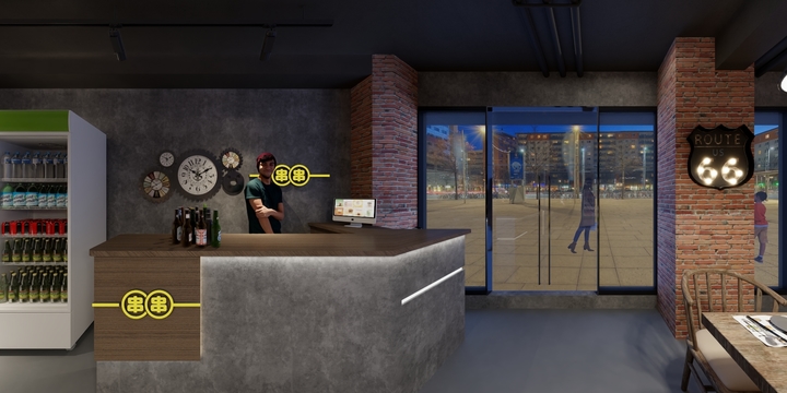 胡云欢-烧烤店-装修设计方案