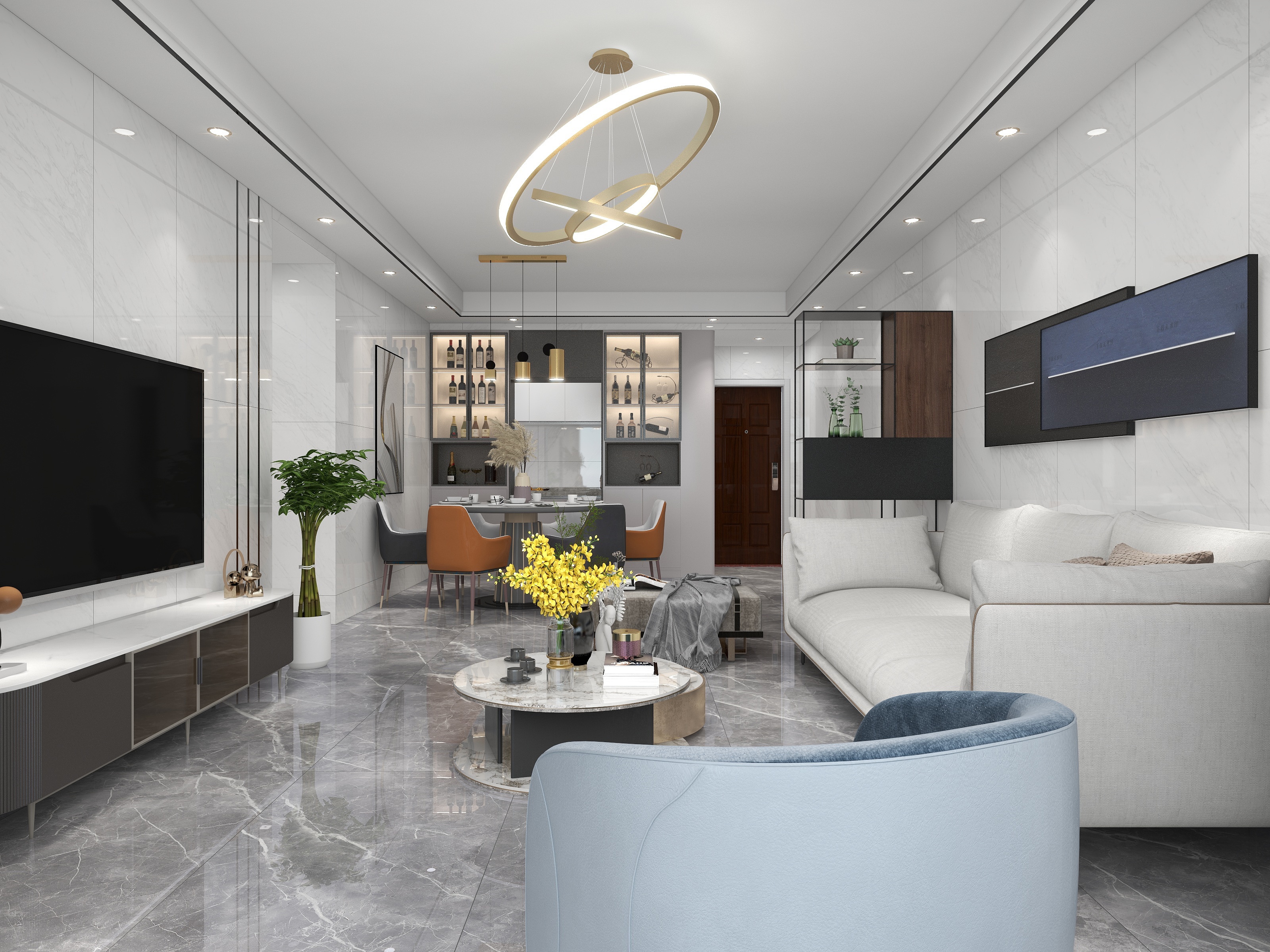 韦永光-119㎡现代简约4室-装修设计方案