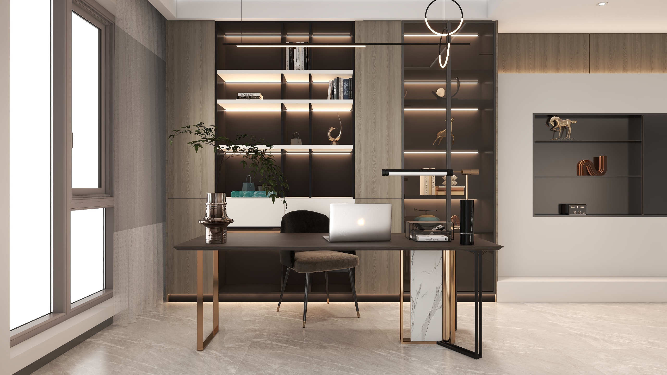 艺丶设计-瑞昌别墅一层-装修设计方案