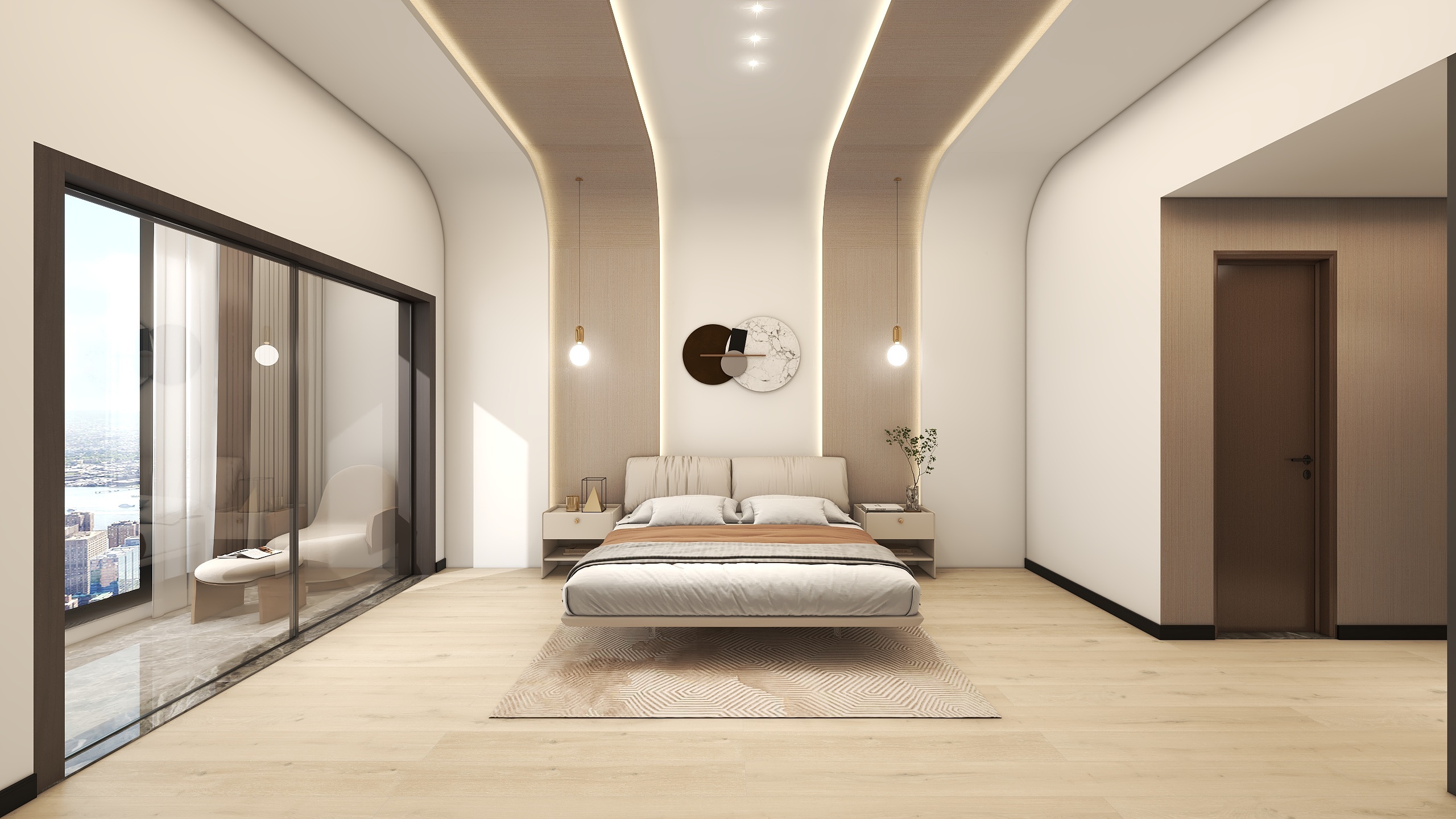 白纸说-104㎡1室装修效果图