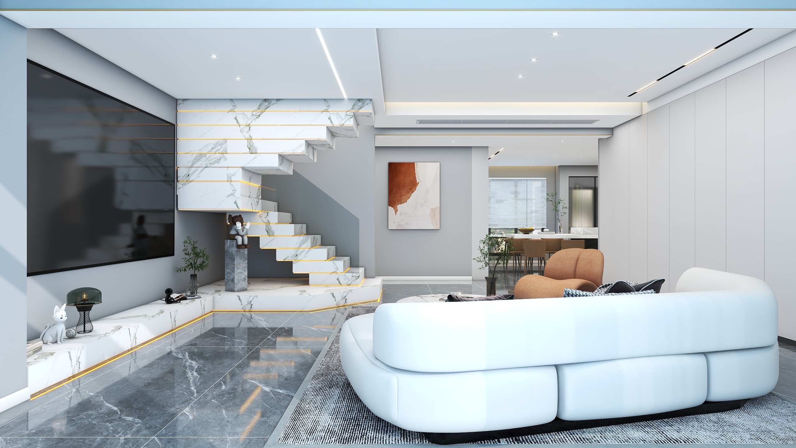 室内HE-卧龙谷冯姐-装修设计方案