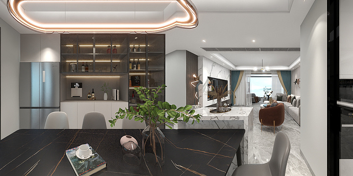 如封似闭-华夏院子139㎡·现代简约-装修设计方案