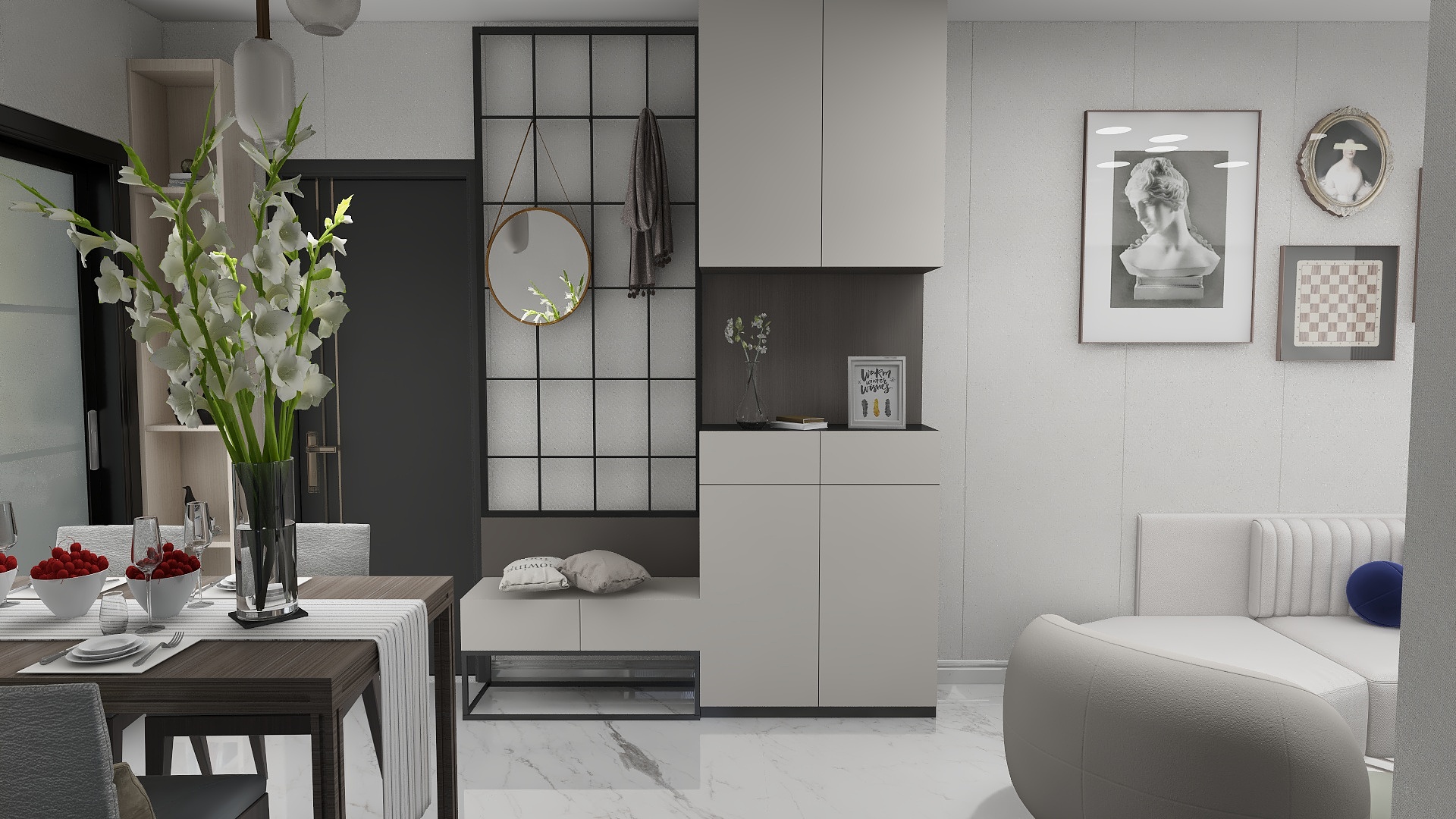 鬼神大佬-北海吾悦华府63㎡1室-装修设计方案