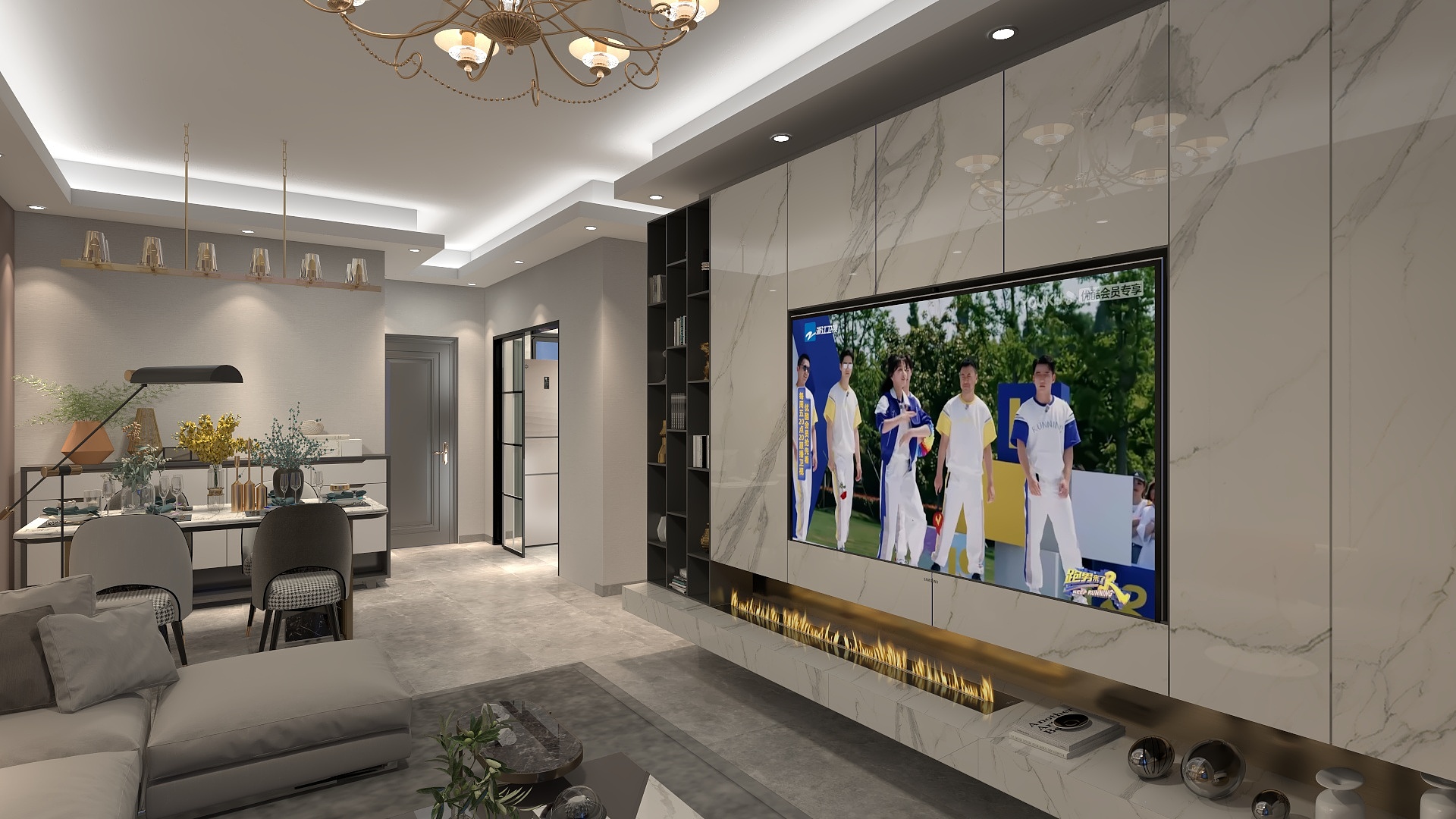 创远广告装饰工程有限公司-海德公园81㎡3室-装修设计方案