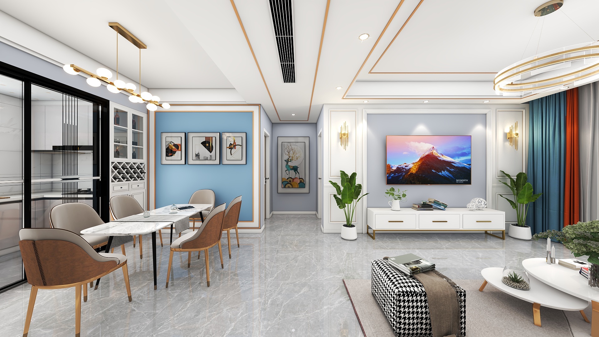 小張空间设计-珑玺台现代轻奢-装修设计方案