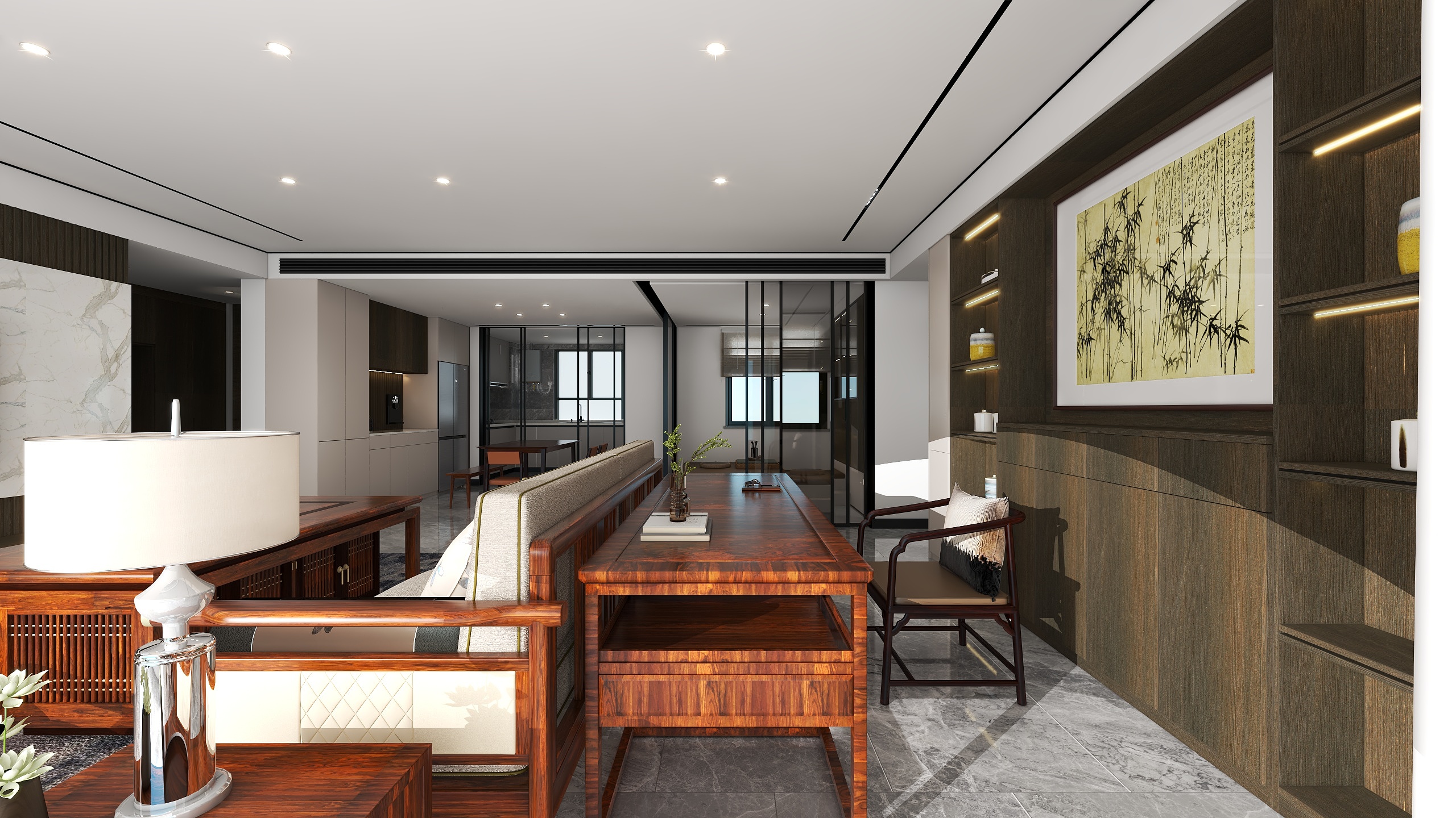 柒壹空间设计阿Q-悦庄样本模型-160平方-第三稿-装修设计方案