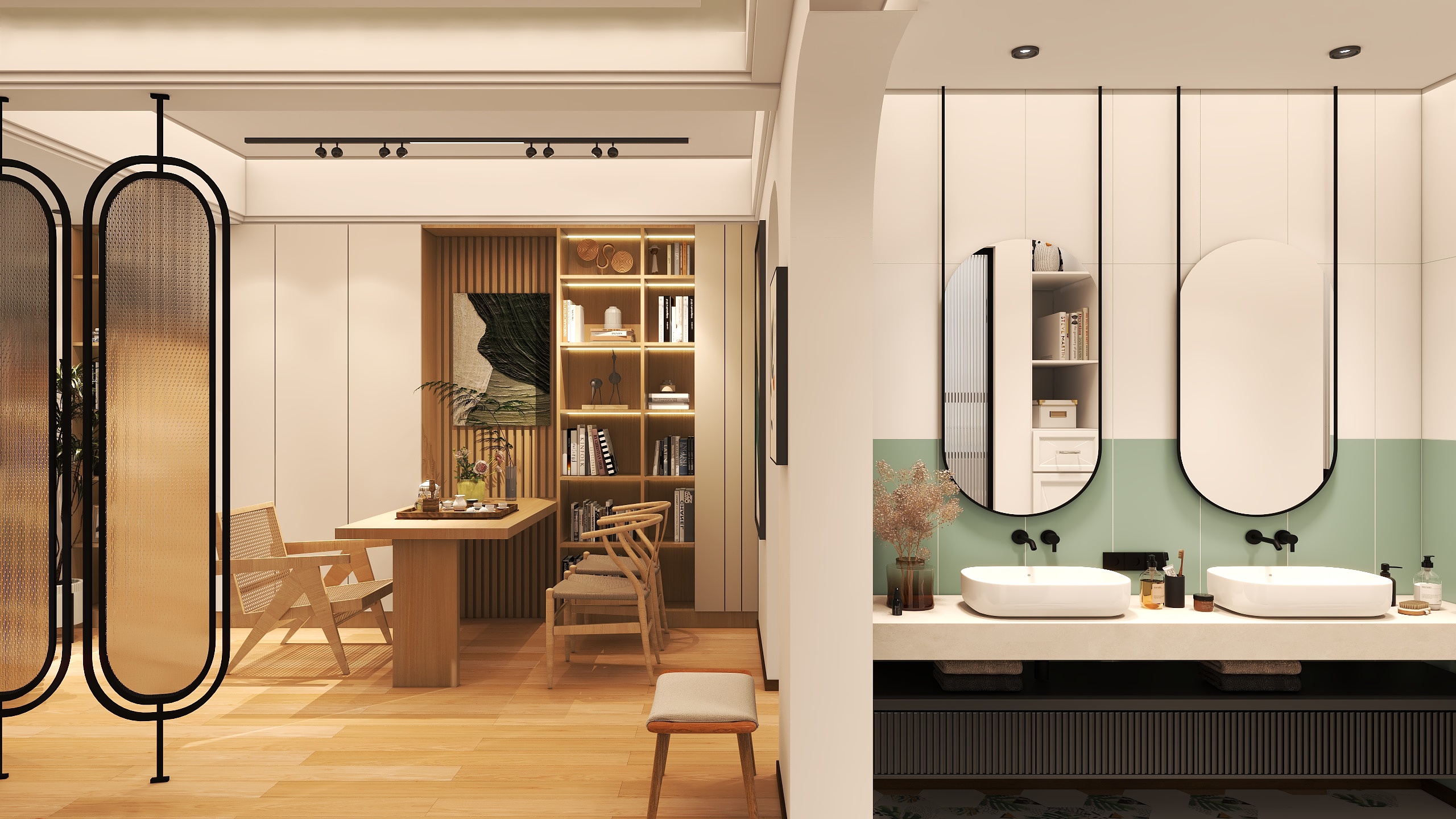 张君山-111平方休闲原木空间-装修设计方案