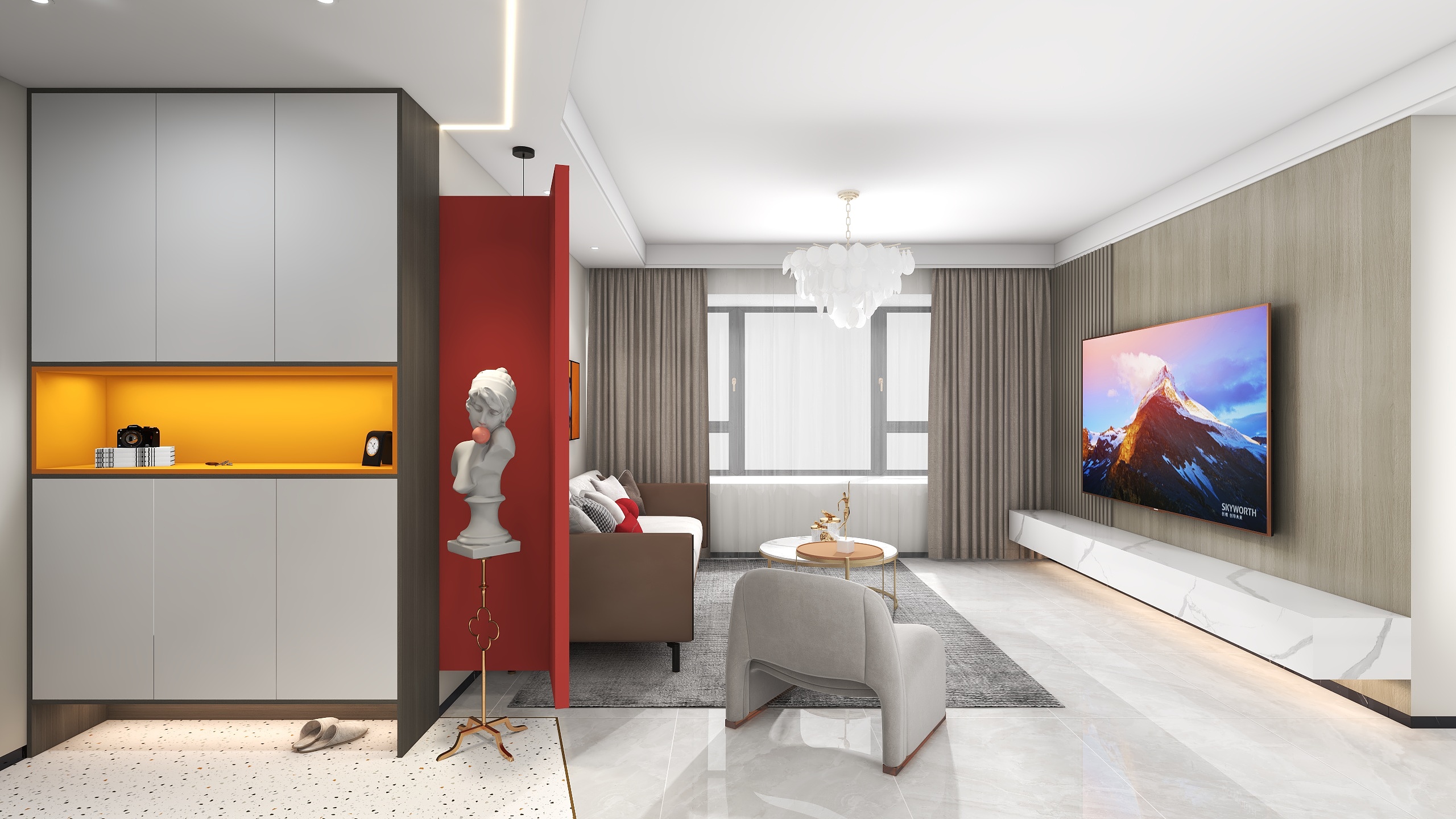 邹振赢-碧桂园·时代之光100㎡2室-装修设计方案