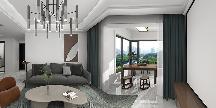 河南省-平顶山市-叶县-李宸羽-简约现代风-装修设计方案