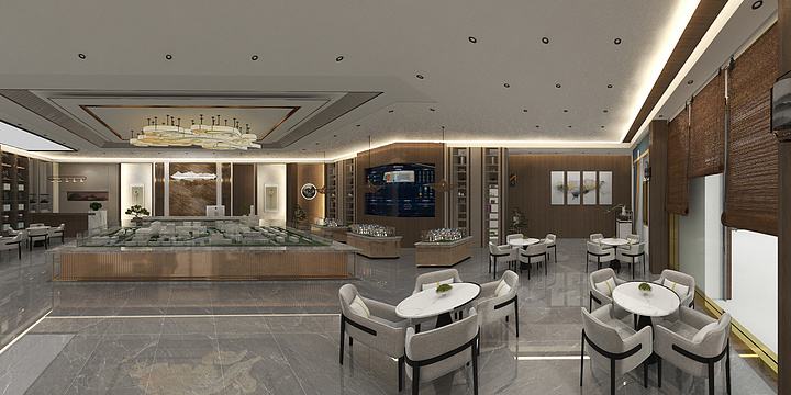 兴盛腾诺装饰小周高-售楼部-装修设计方案