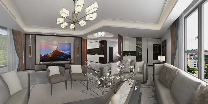 艾贻财-三层别墅-装修设计方案