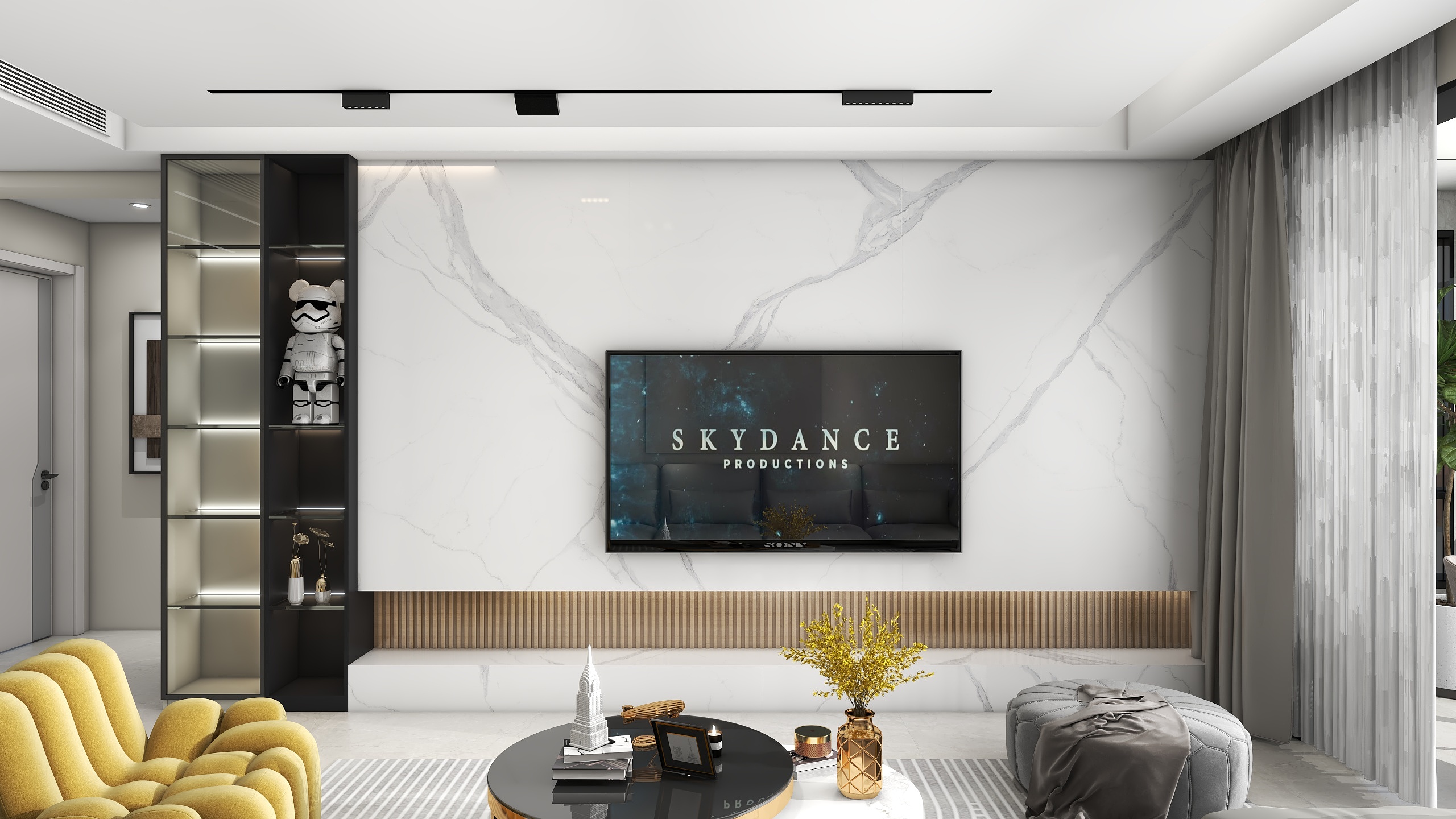 赵振峰-108平现代风格全屋定制-装修设计方案