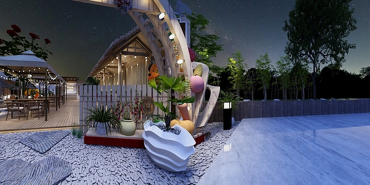 拾间捕手-聚风园·民宿-装修设计方案