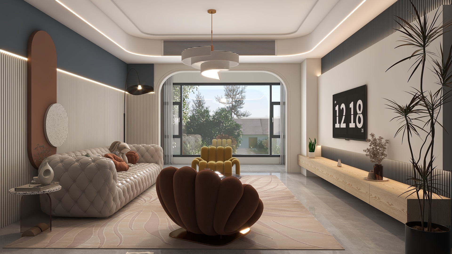 Nauhi.L-美式客餐厅-装修设计方案