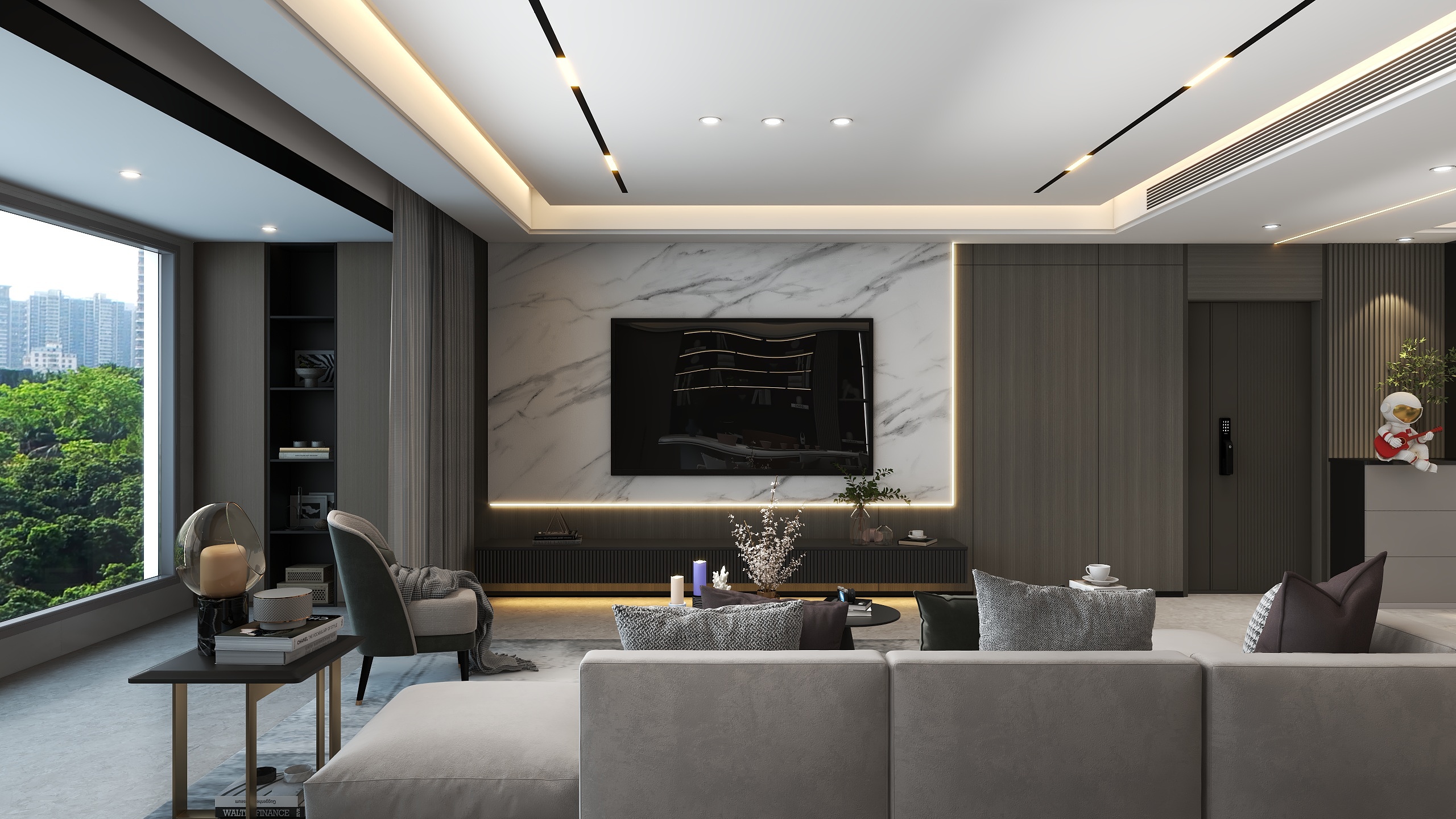 墨染齐鲁-180平层现代简约-装修设计方案