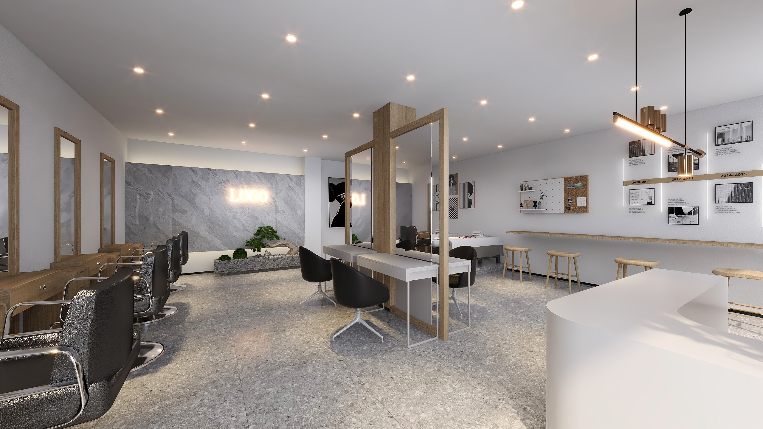 雷扎理-(凤仪)华丽专业美发-装修设计方案