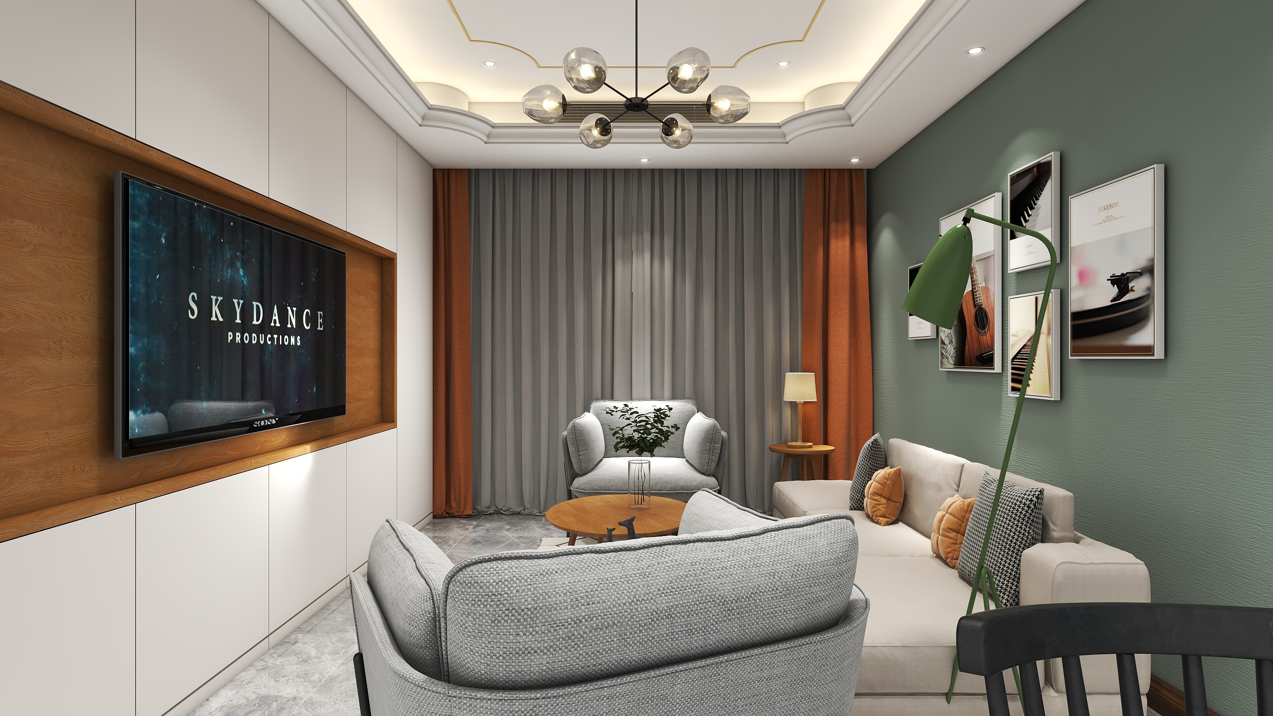 点子亮-硬装专业等级考核户型-装修设计方案