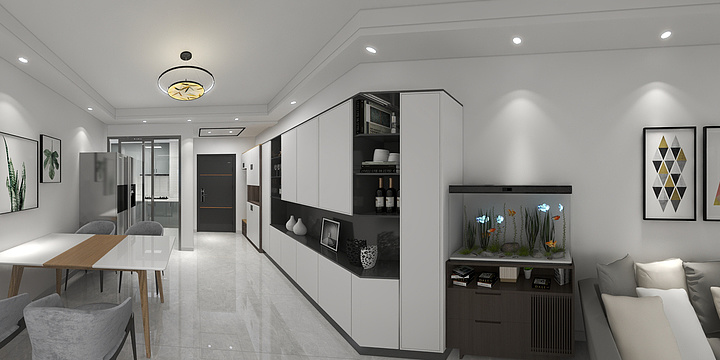 德州新景饰家装饰工程有限公司-德州新景饰家---金辰大都会简约轻奢风格-副本-装修设计方案