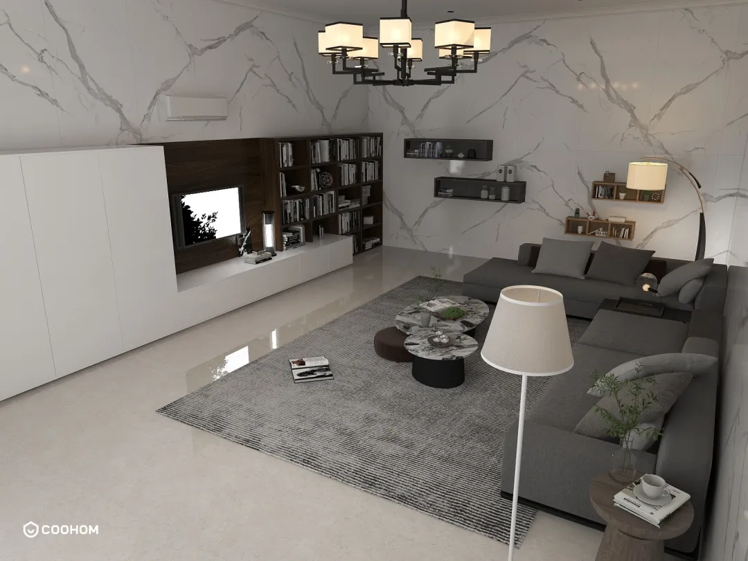 Aldin Akhtyan的装修设计方案:Minimalist Living Room