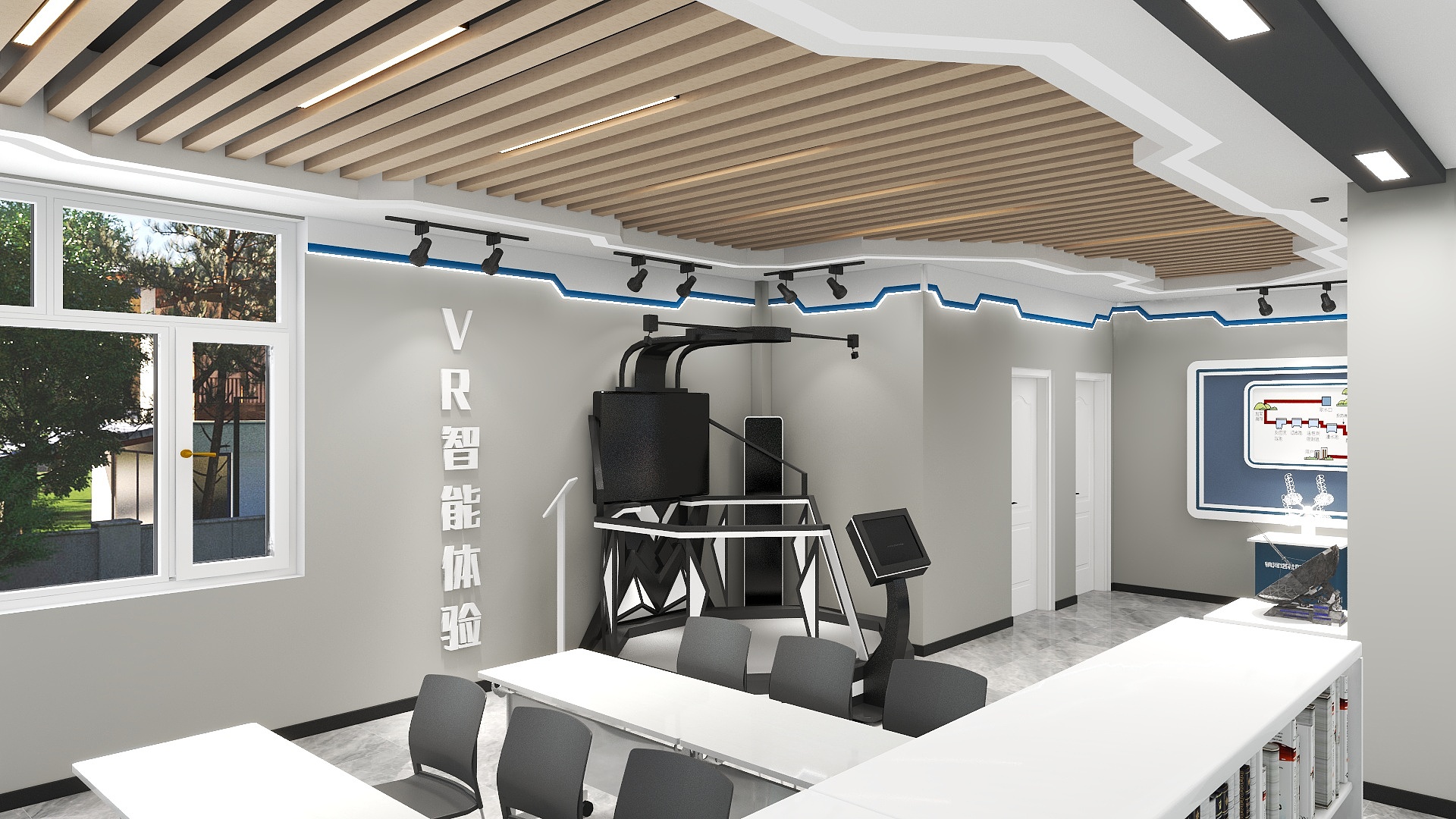 金匠华艺_齐耀-灵武市镇河塔社区科普馆装修效果图