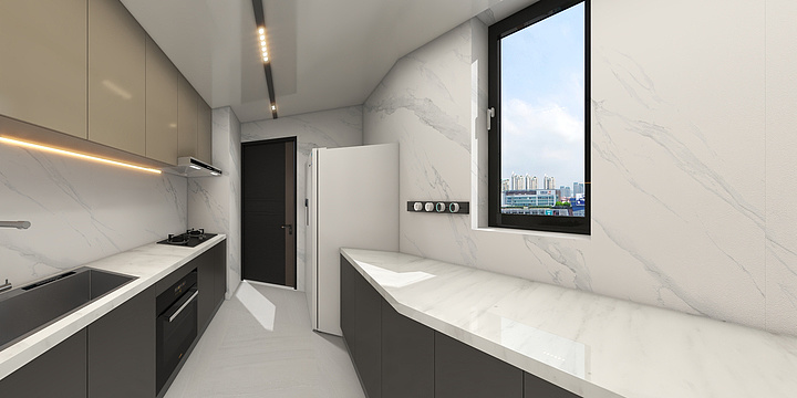 a设计i-公园壹号D栋23层东户-装修设计方案