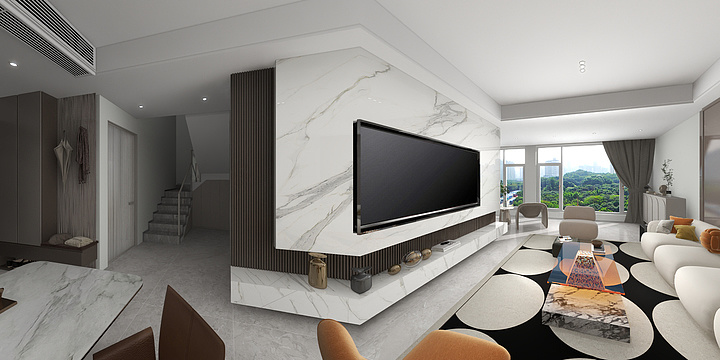 U视界空间設計-德州华嬉二期复式-装修设计方案