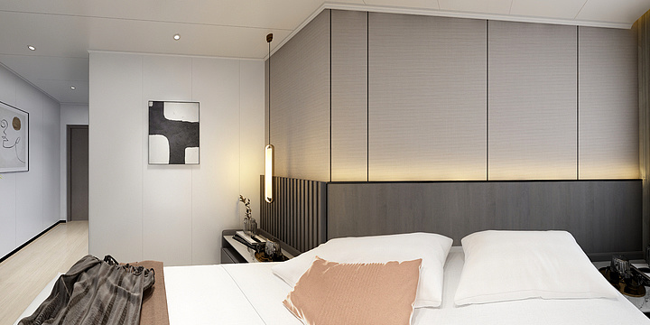 洛克设-主卧-装修设计方案